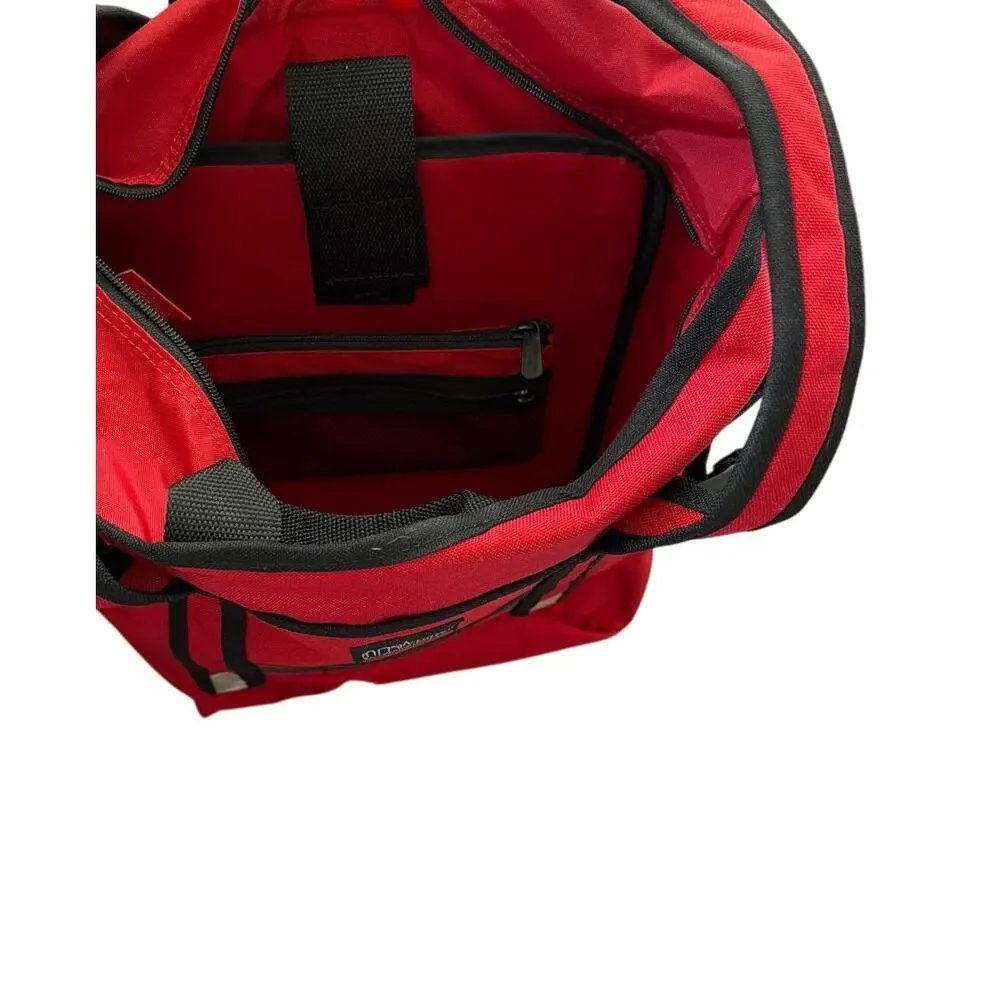 Manhattan Portage Chrystie Backpack Red Cordura Brand Fabric